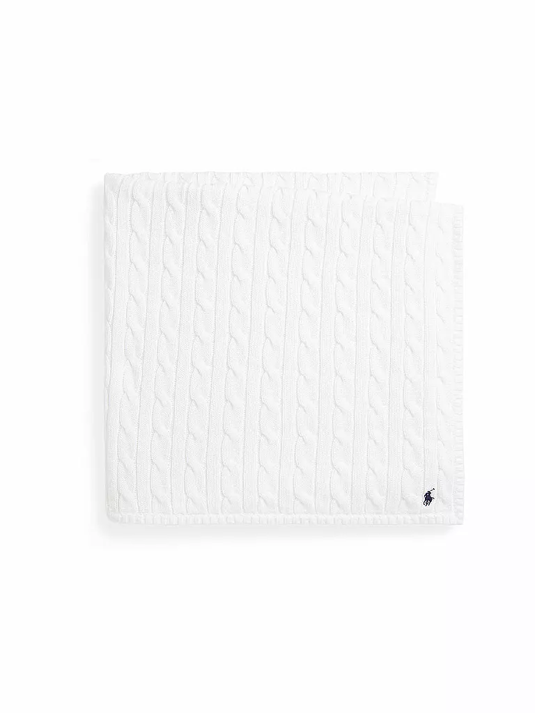 POLO RALPH LAUREN | Manta de punto para bebé | Blanco
