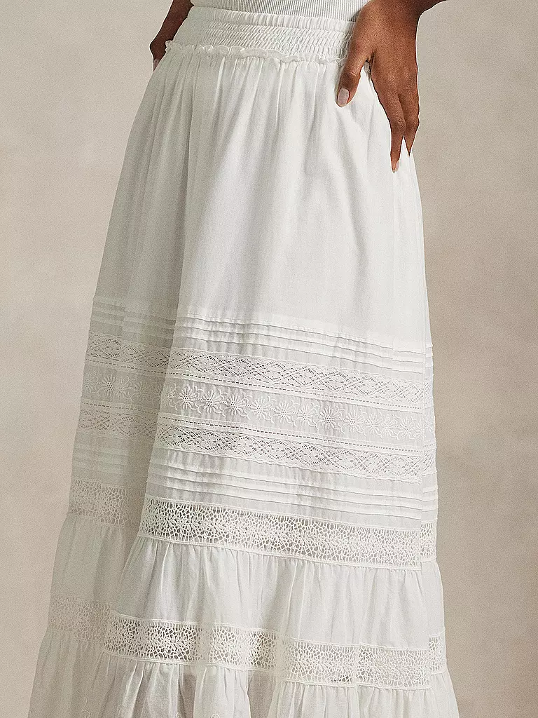 POLO RALPH LAUREN | Midi falda | Blanco