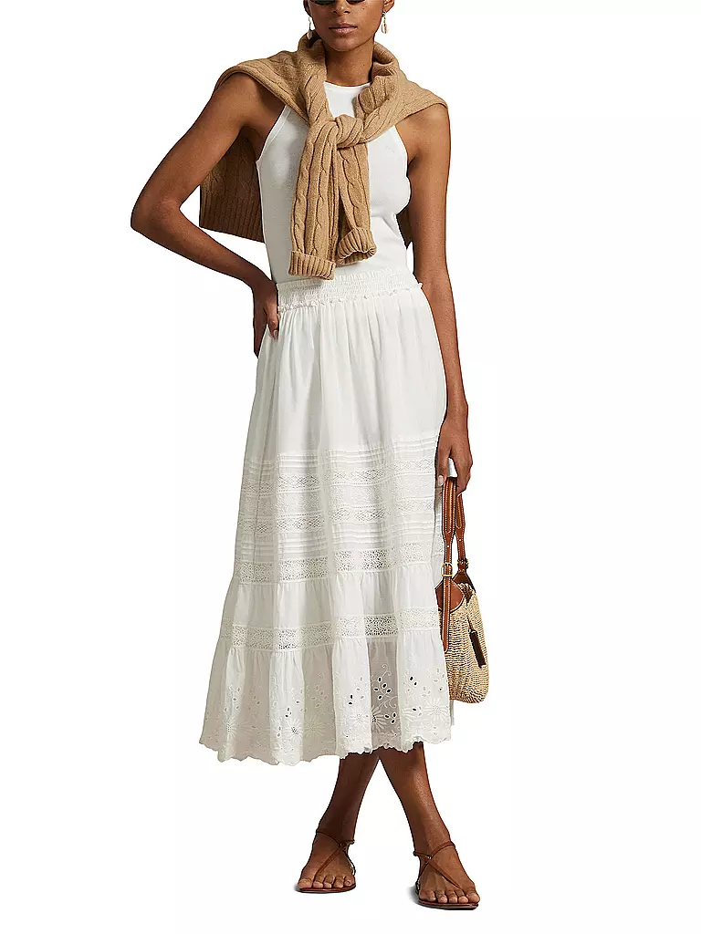 POLO RALPH LAUREN | Midi falda | Blanco