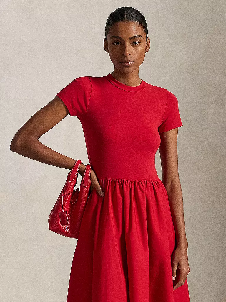 POLO RALPH LAUREN | Midikleid  | Rojo