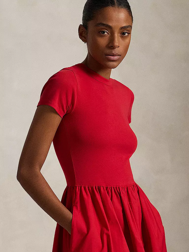 POLO RALPH LAUREN | Midikleid  | Rojo