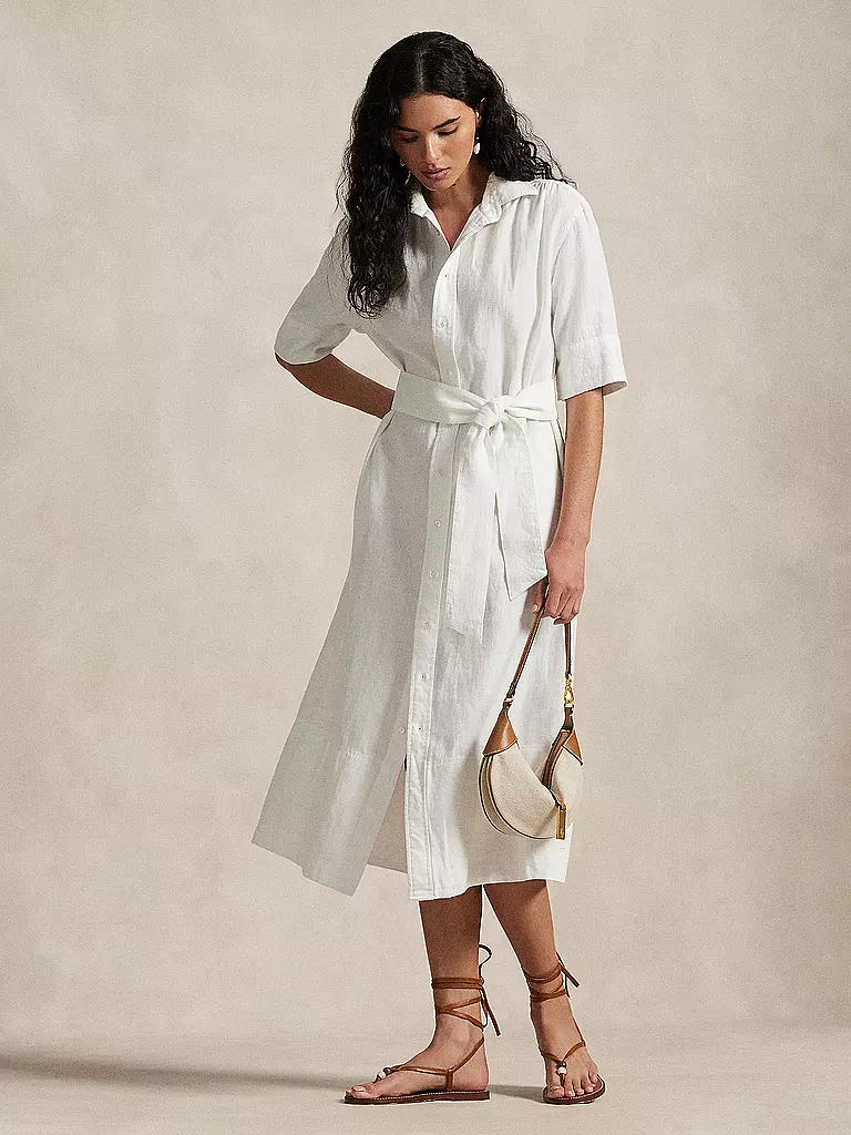 POLO RALPH LAUREN | Midikleid | Blanco