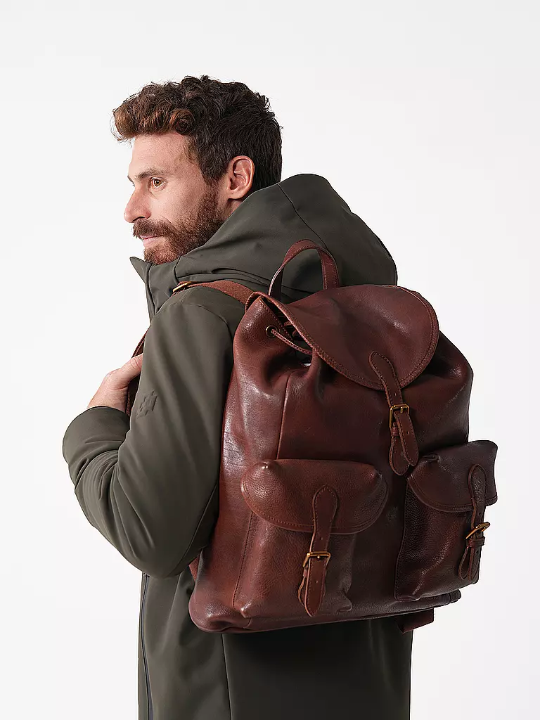POLO RALPH LAUREN | Mochila de cuero | Marrón