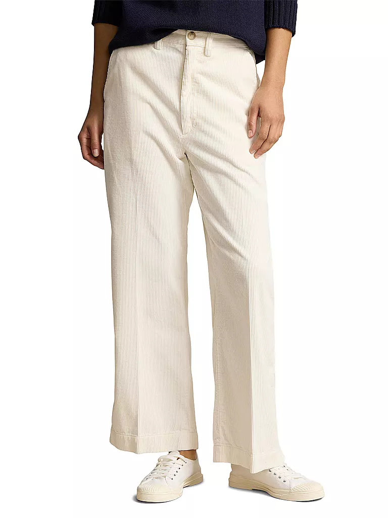 POLO RALPH LAUREN | Pantalón de pana 7/8 | Blanco