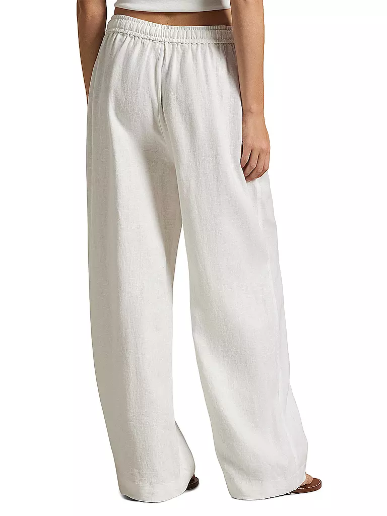 POLO RALPH LAUREN | Pantalones de lino 7/8 | Blanco