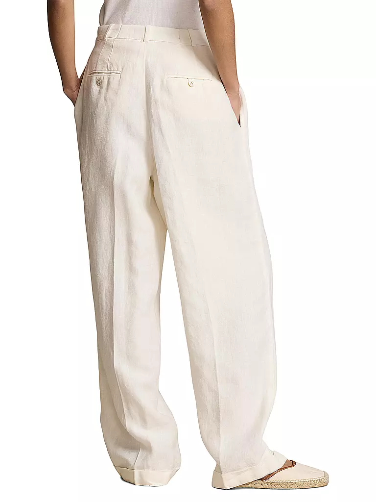 POLO RALPH LAUREN | Pantalones de lino | Blanco
