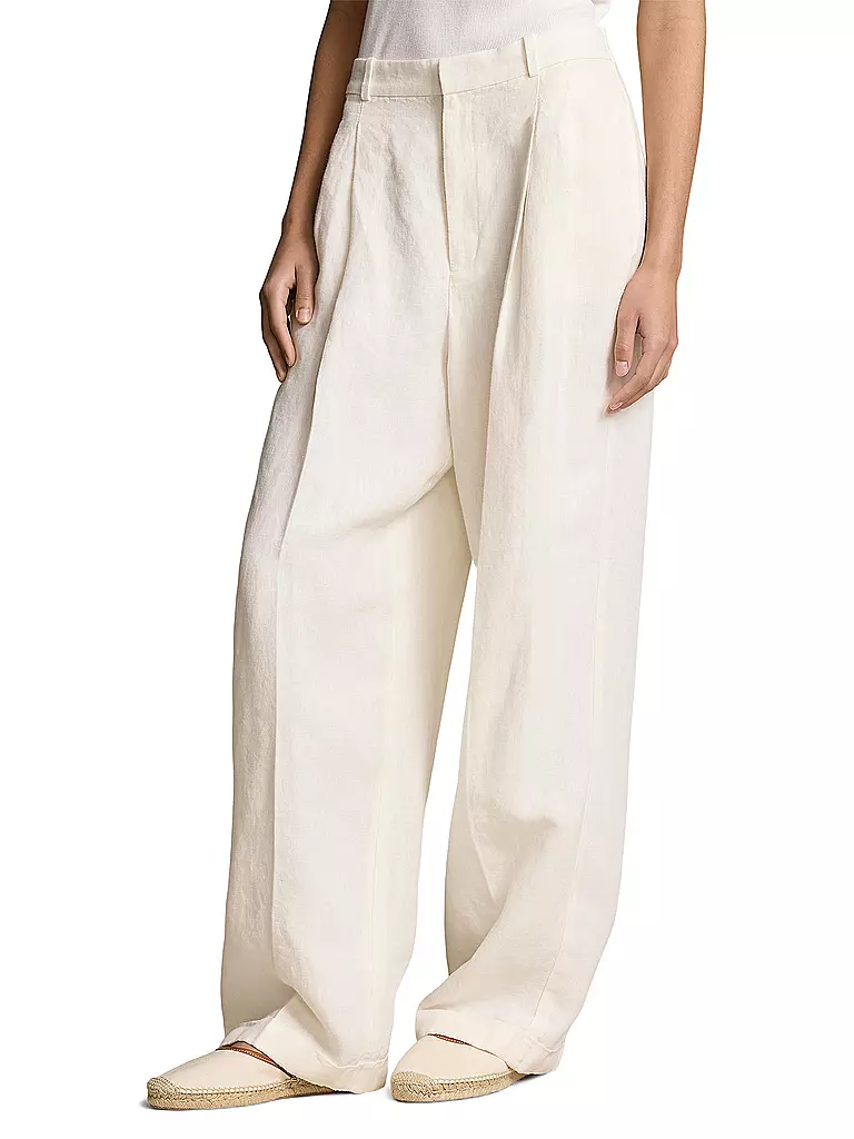 POLO RALPH LAUREN | Pantalones de lino | Blanco