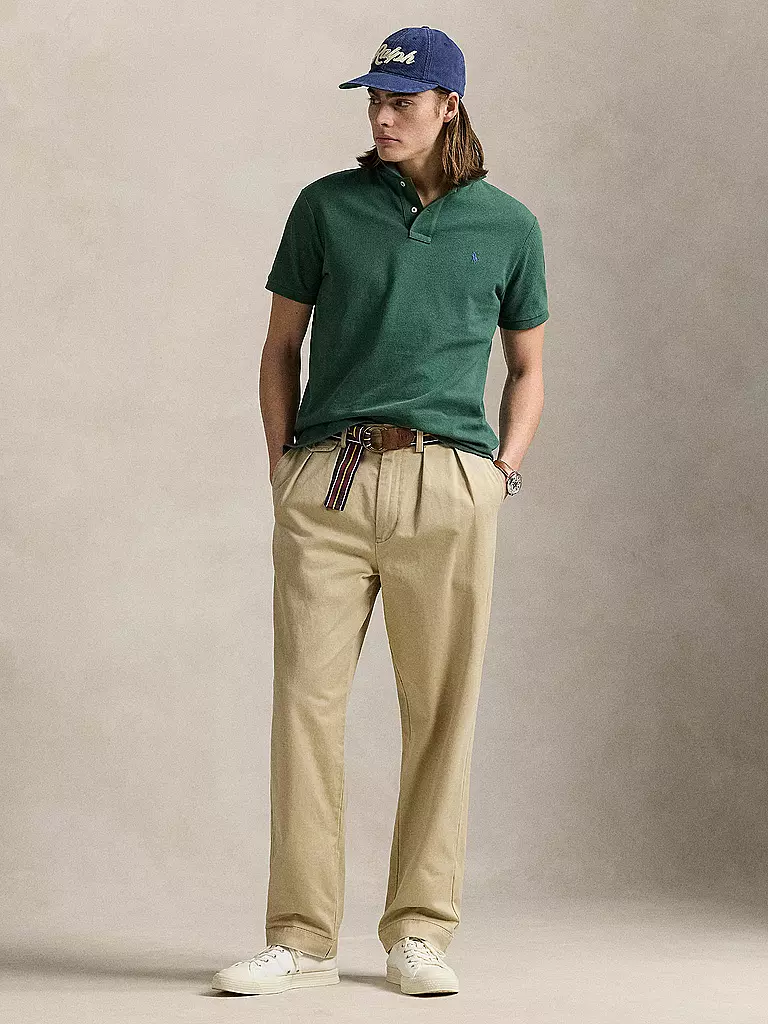 POLO RALPH LAUREN | Polo Custom Slim Fit | Verde oscuro