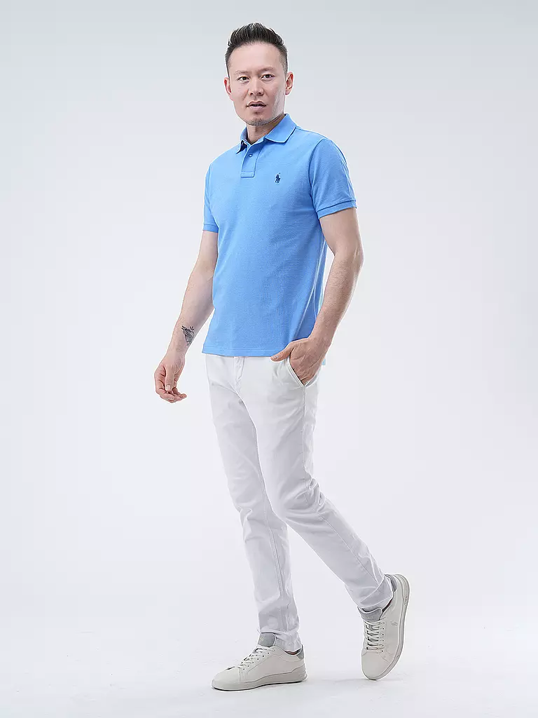 POLO RALPH LAUREN | Poloshirt Custom Slim Fit | Azul claro