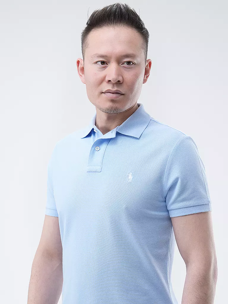POLO RALPH LAUREN | Poloshirt Custom Slim Fit | Azul claro