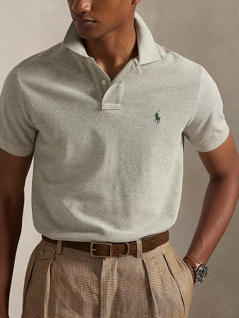 POLO RALPH LAUREN | Poloshirt Custom Slim Fit | Gris claro