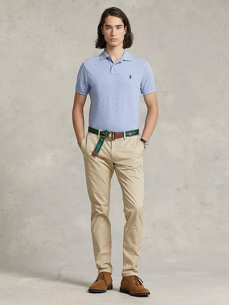 POLO RALPH LAUREN | Poloshirt de corte entallado | Azul claro