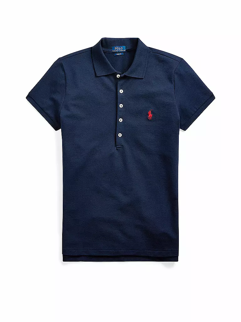 POLO RALPH LAUREN | Poloshirt Slim Fit JULIE | Azul oscuro