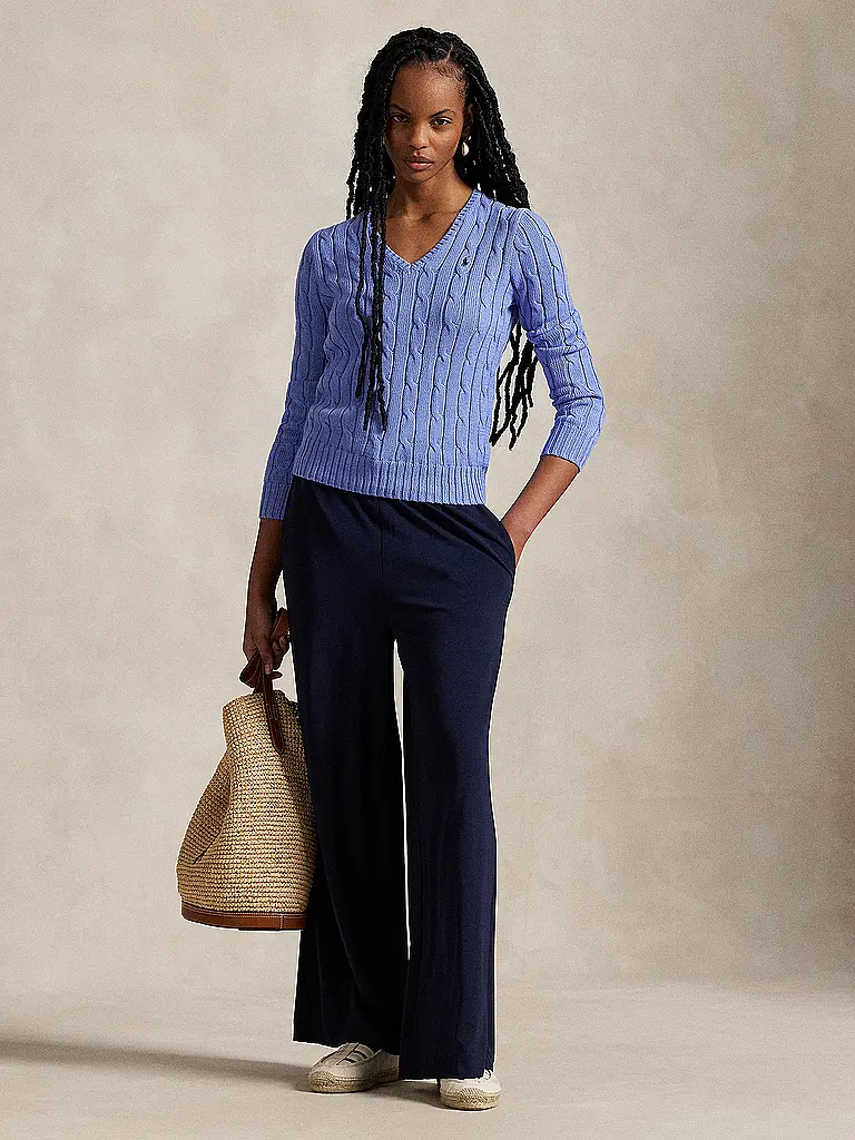 POLO RALPH LAUREN | Pullover Slim Fit KIMBERLY | Azul claro