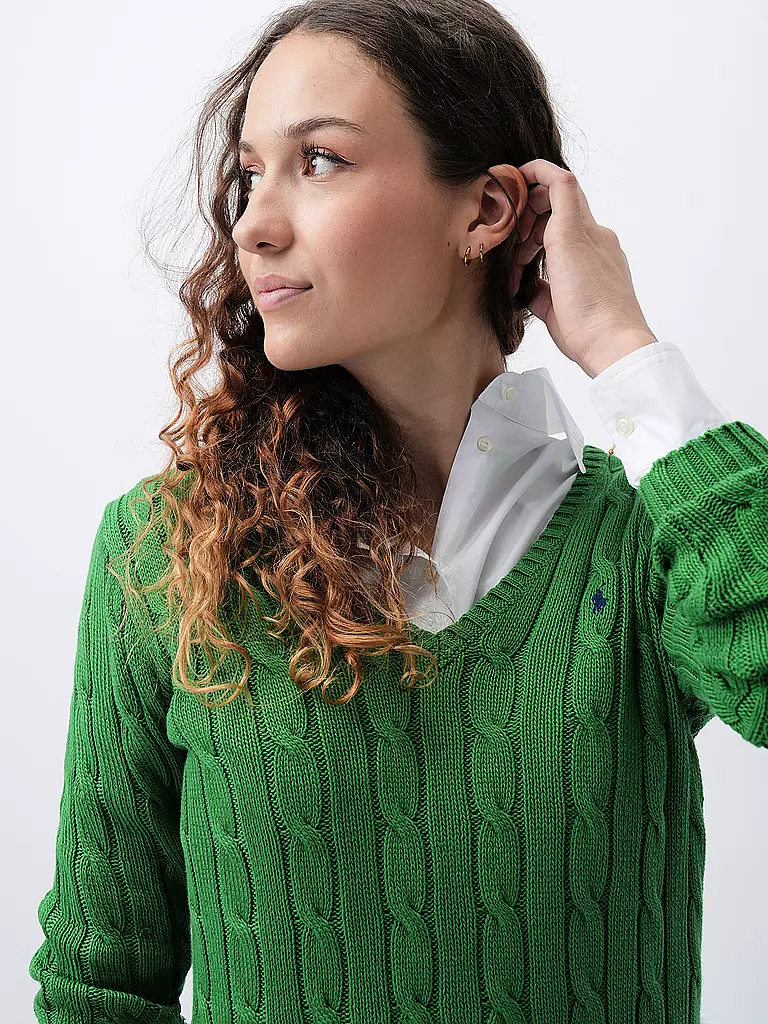 POLO RALPH LAUREN | Pullover Slim Fit KIMBERLY | Verde