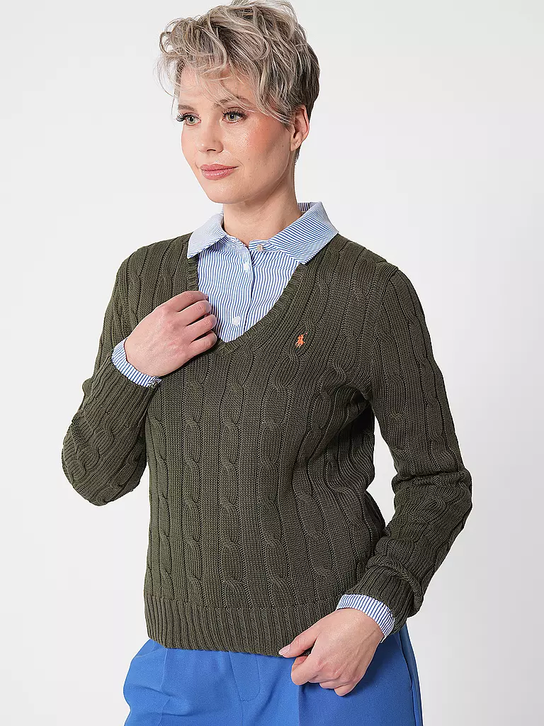 POLO RALPH LAUREN | Pullover Slim Fit KIMBERLY | Oliva