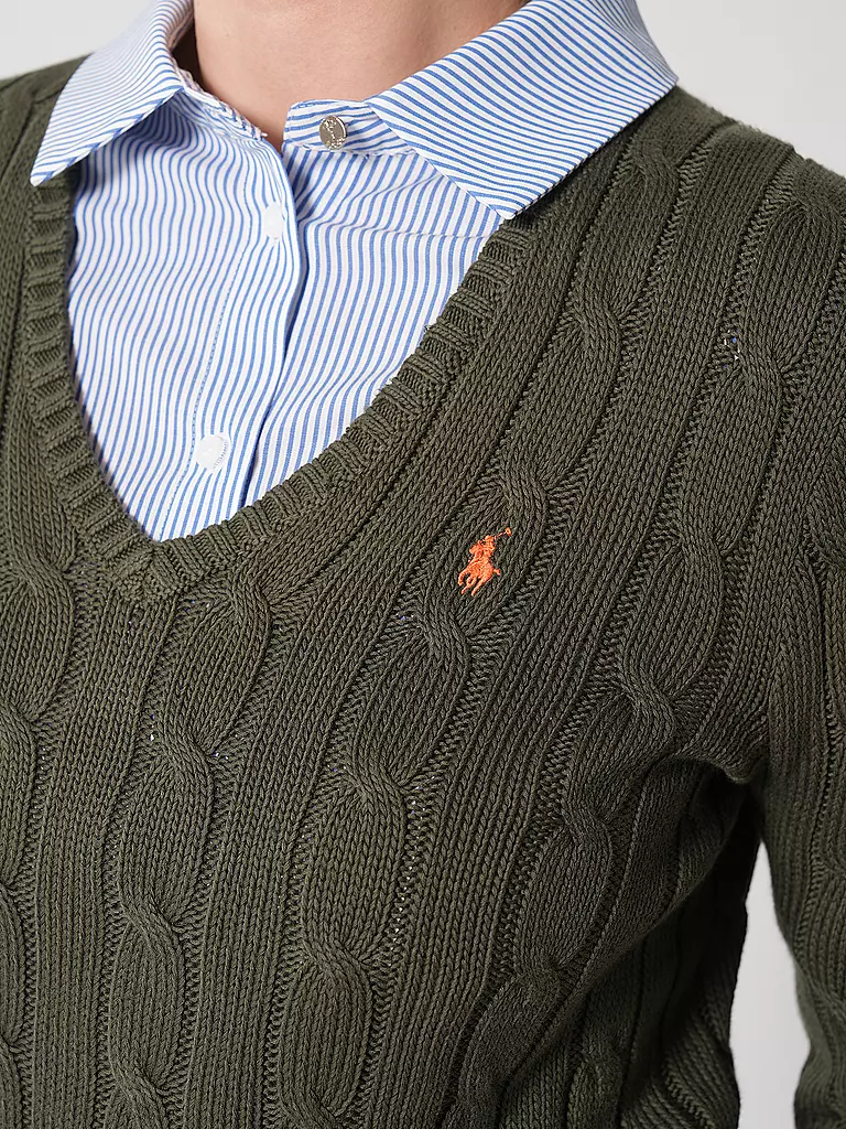 POLO RALPH LAUREN | Pullover Slim Fit KIMBERLY | Oliva