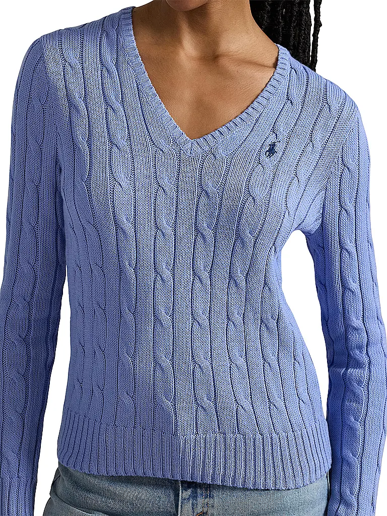 POLO RALPH LAUREN | Pullover Slim Fit KIMBERLY | Azul claro