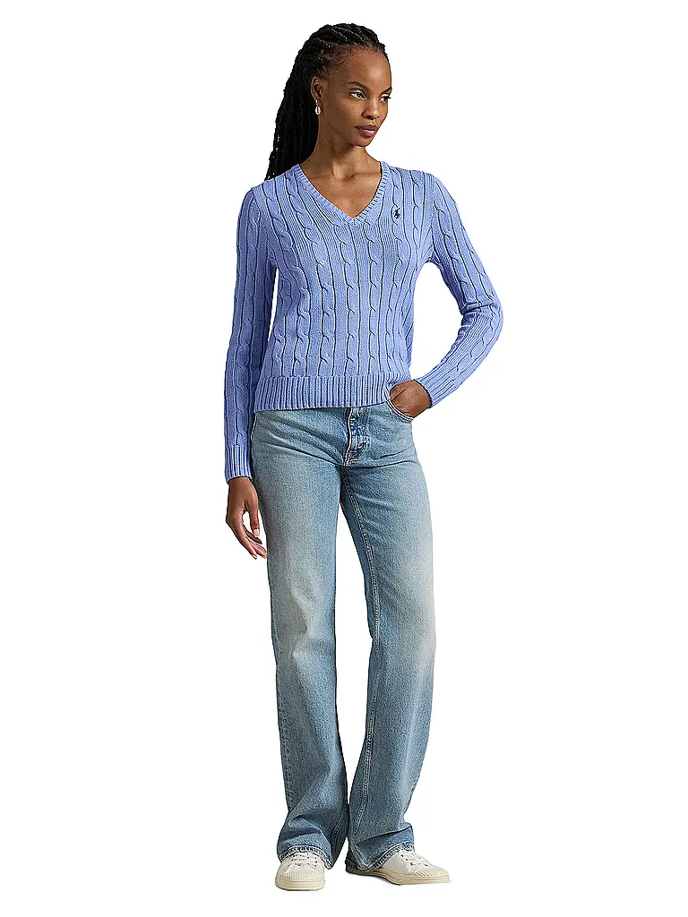 POLO RALPH LAUREN | Pullover Slim Fit KIMBERLY | Azul claro