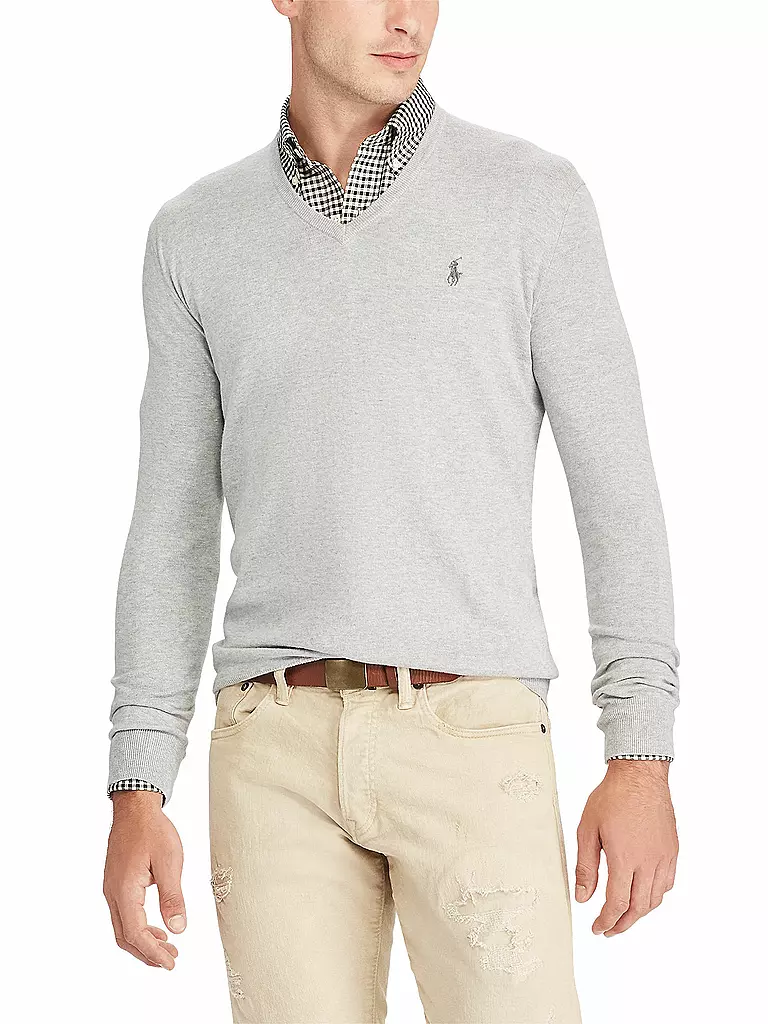 POLO RALPH LAUREN | Pullover Slim Fit | Gris