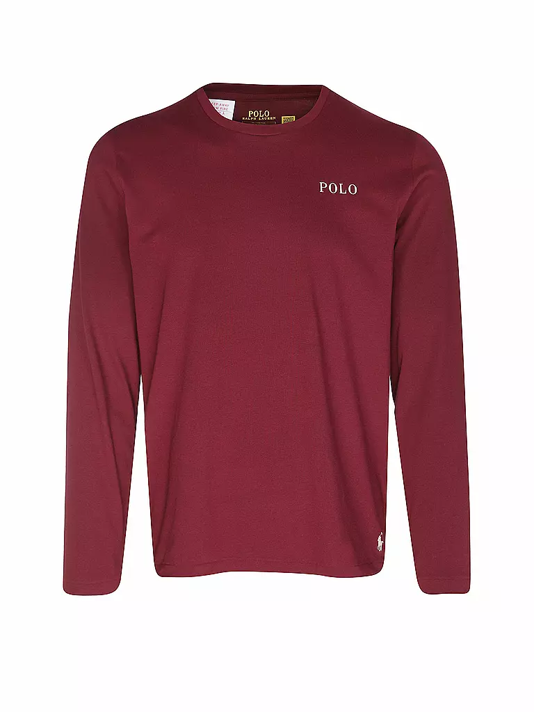 POLO RALPH LAUREN | Pyjama Langarmshirt | Rojo oscuro