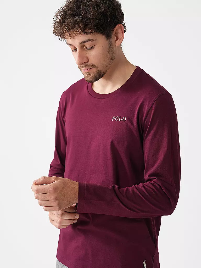 POLO RALPH LAUREN | Pyjama Langarmshirt | Rojo oscuro
