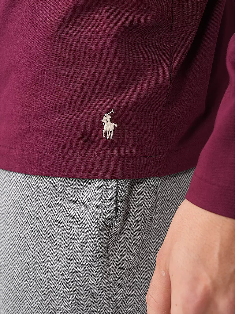 POLO RALPH LAUREN | Pyjama Langarmshirt | Rojo oscuro