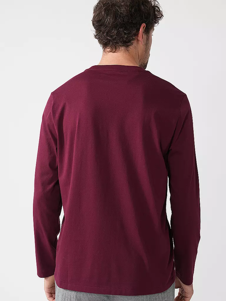 POLO RALPH LAUREN | Pyjama Langarmshirt | Rojo oscuro