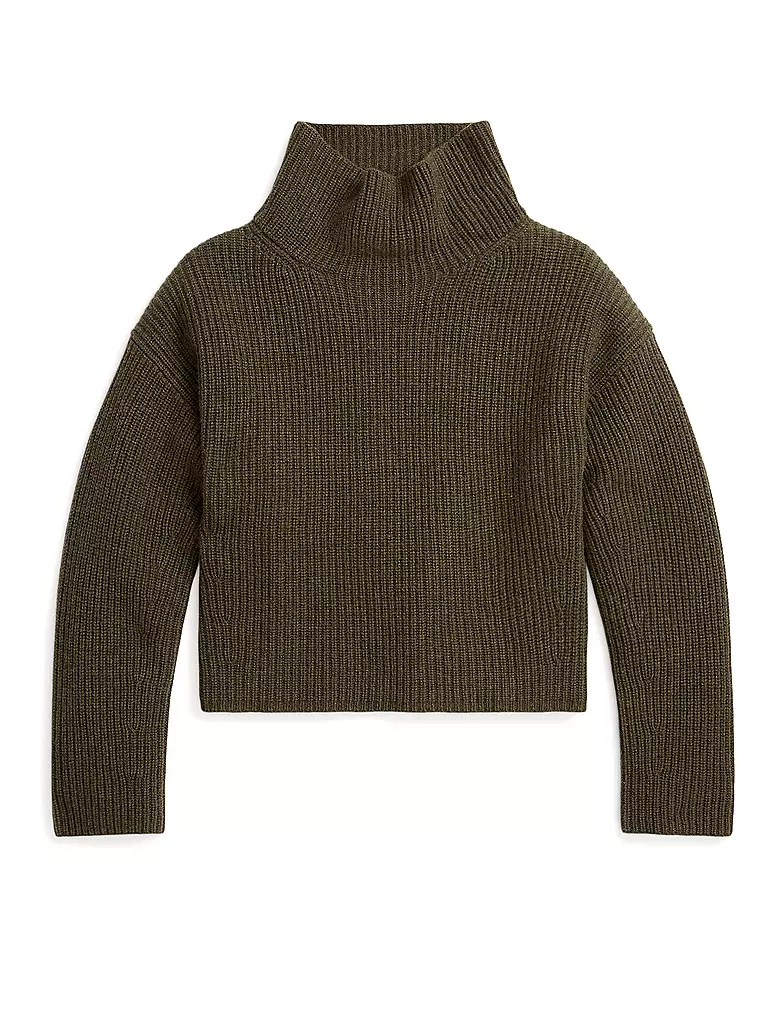 POLO RALPH LAUREN | Rollkragenpullover Cropped Fit | Oliva