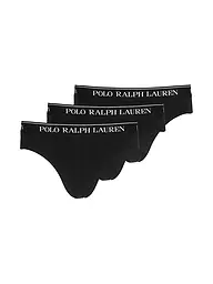 POLO RALPH LAUREN | Slip paquete de 3 negro | Negro