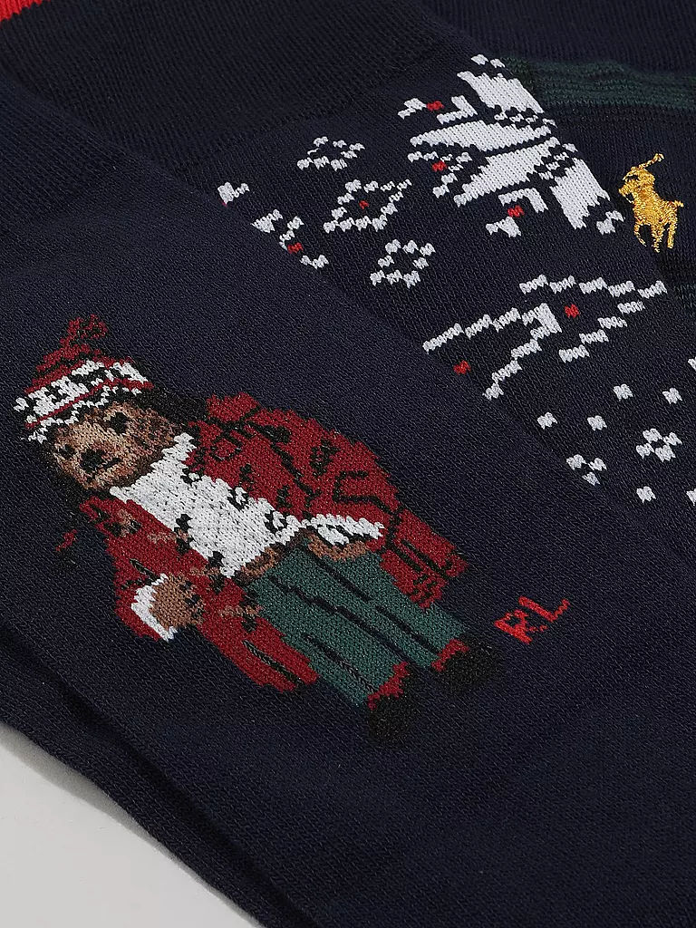 POLO RALPH LAUREN | Socken Geschenkbox 3er Pkg. assorted | Azul oscuro