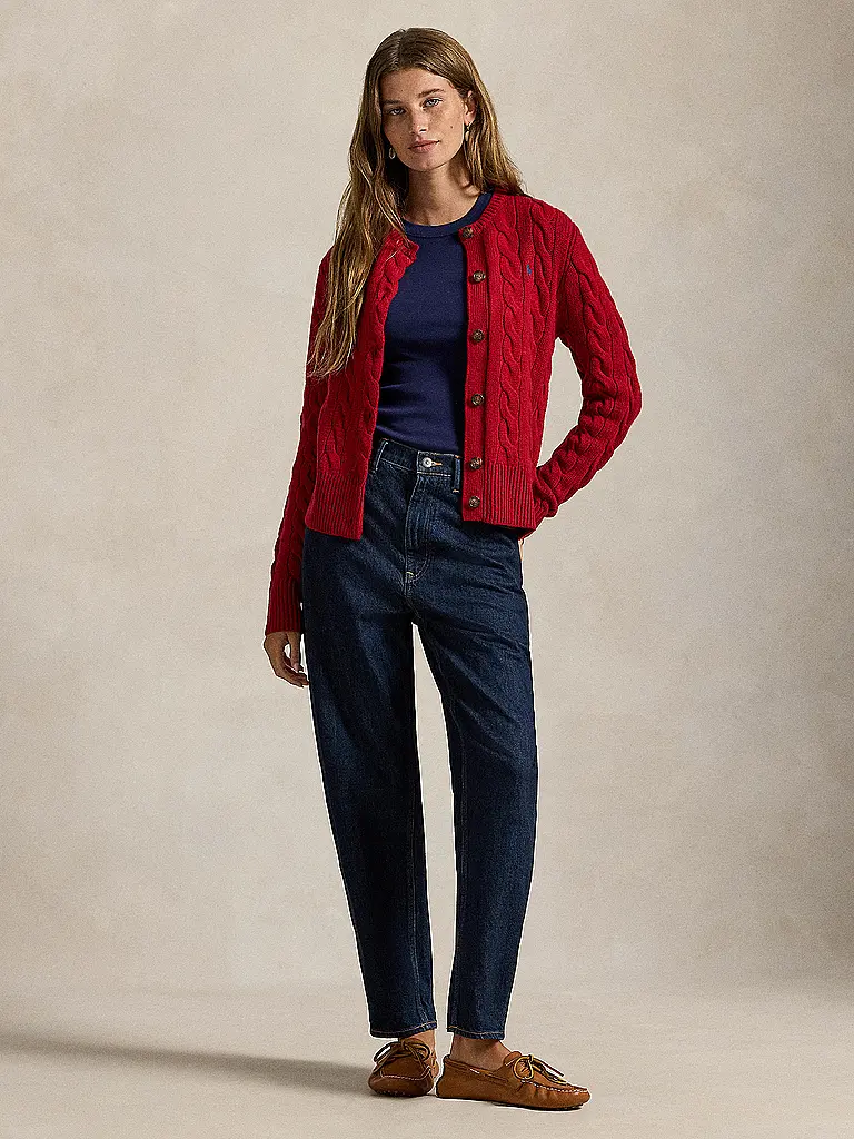 POLO RALPH LAUREN | Strickjacke | Rojo oscuro