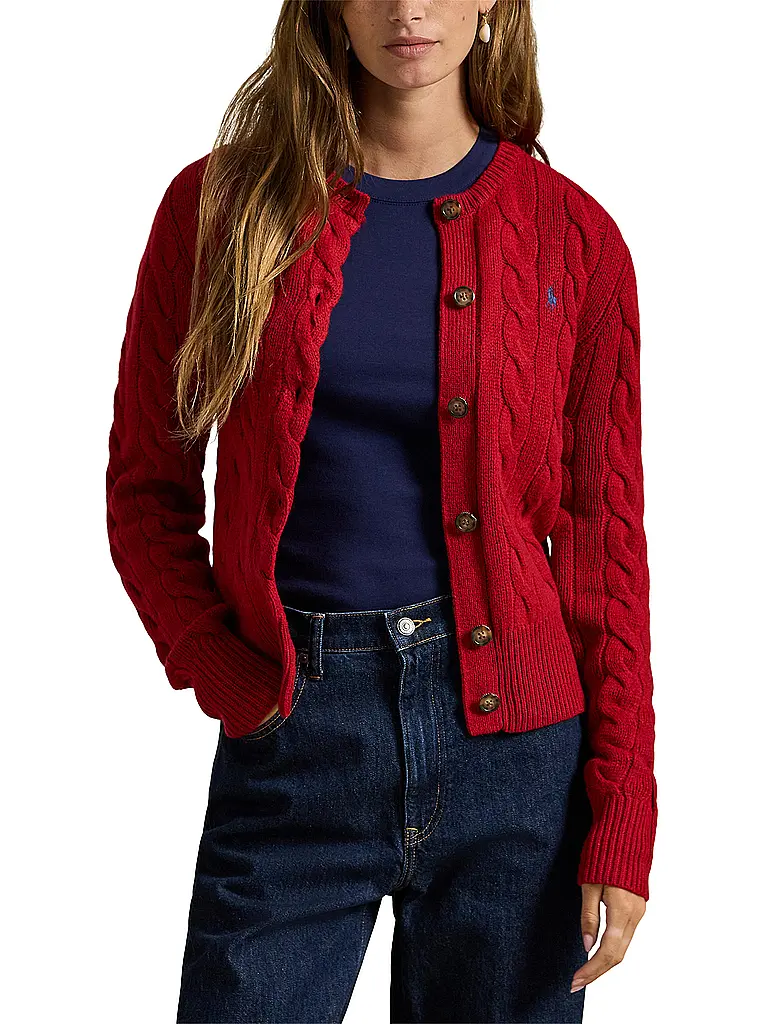 POLO RALPH LAUREN | Strickjacke | Rojo oscuro