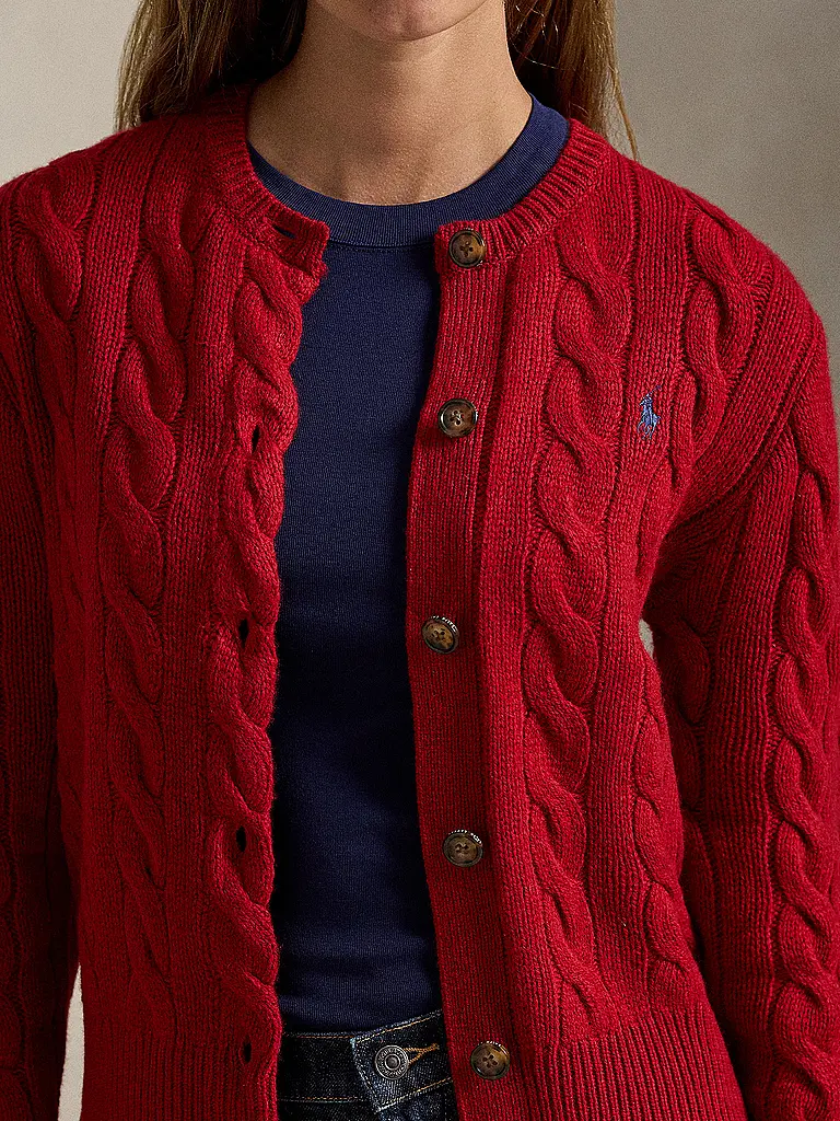 POLO RALPH LAUREN | Strickjacke | Rojo oscuro