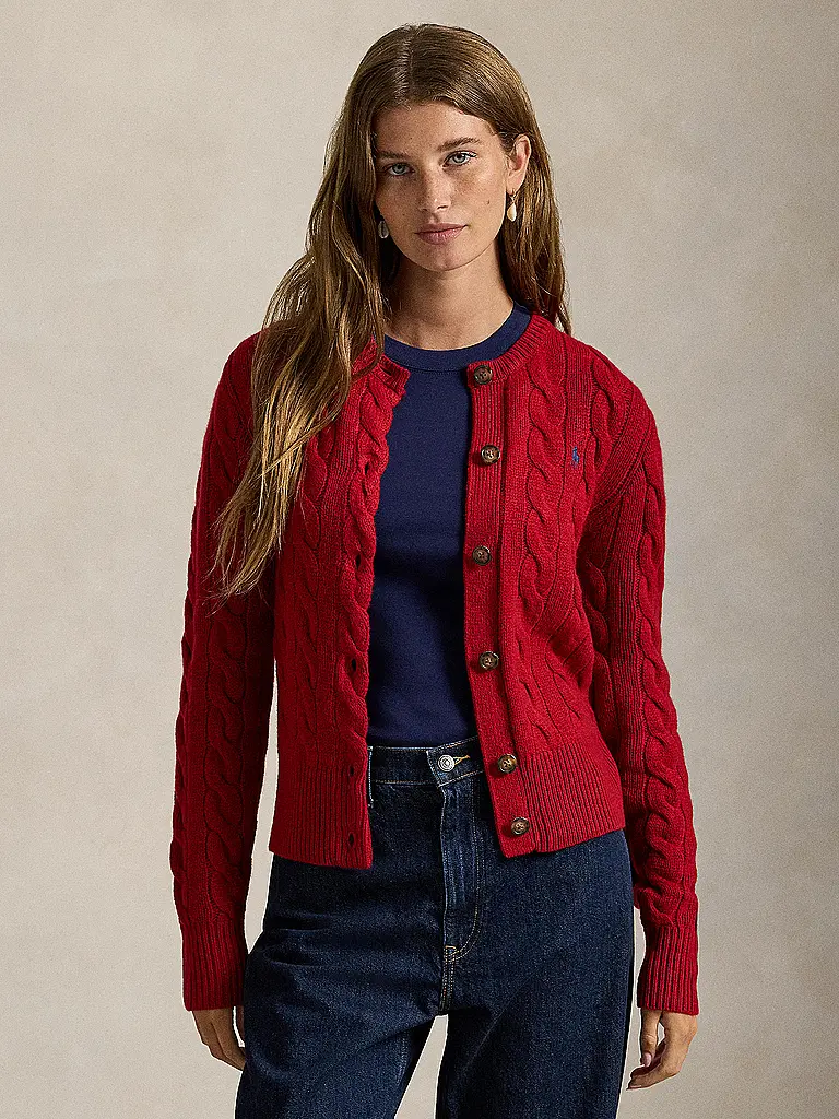 POLO RALPH LAUREN | Strickjacke | Rojo oscuro