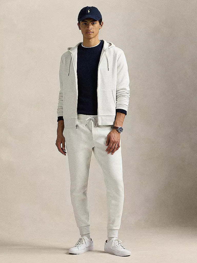 POLO RALPH LAUREN | Sudadera con capucha y cremallera | Gris claro