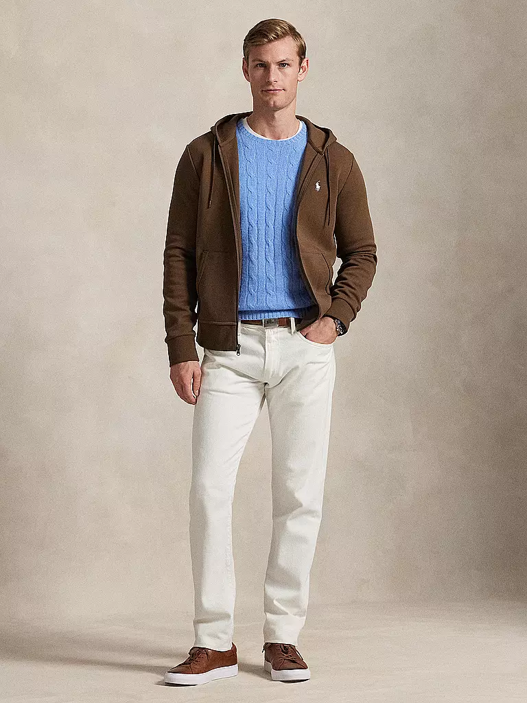 POLO RALPH LAUREN | Sudadera con capucha y cremallera | Marrón