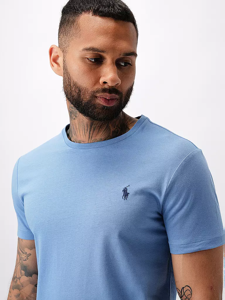 POLO RALPH LAUREN | T Shirt Custom Slim Fit | Azul claro