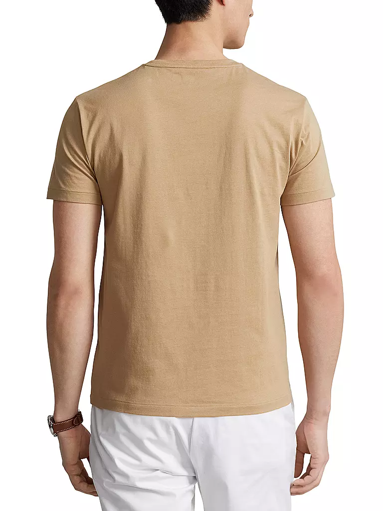 POLO RALPH LAUREN | T Shirt Custom Slim Fit | Marrón claro