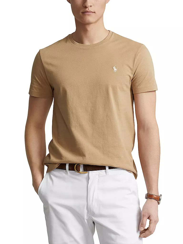 POLO RALPH LAUREN | T Shirt Custom Slim Fit | Marrón claro
