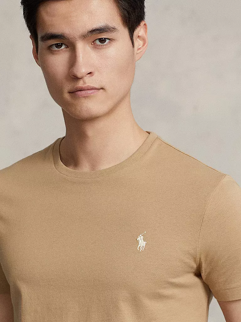 POLO RALPH LAUREN | T Shirt Custom Slim Fit | Marrón claro