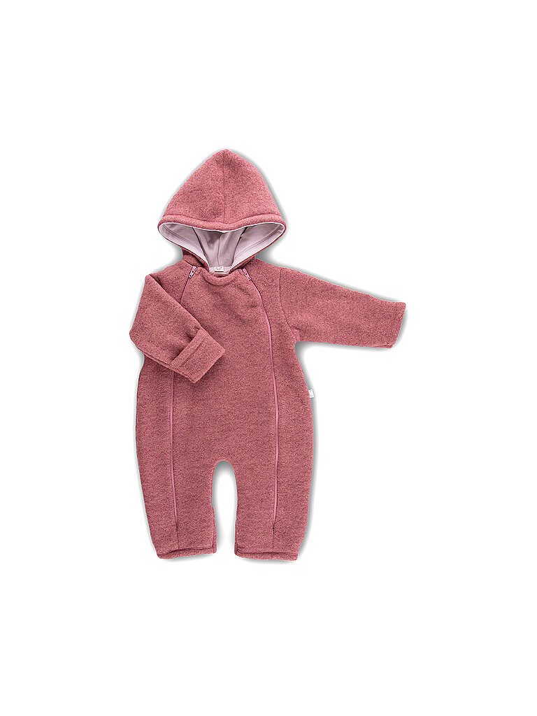 POPOLINI Mono polar de lana para bebé rosa