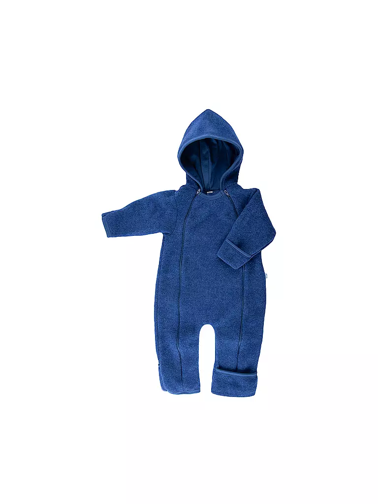 POPOLINI | Mono polar de lana para bebé | Azul oscuro