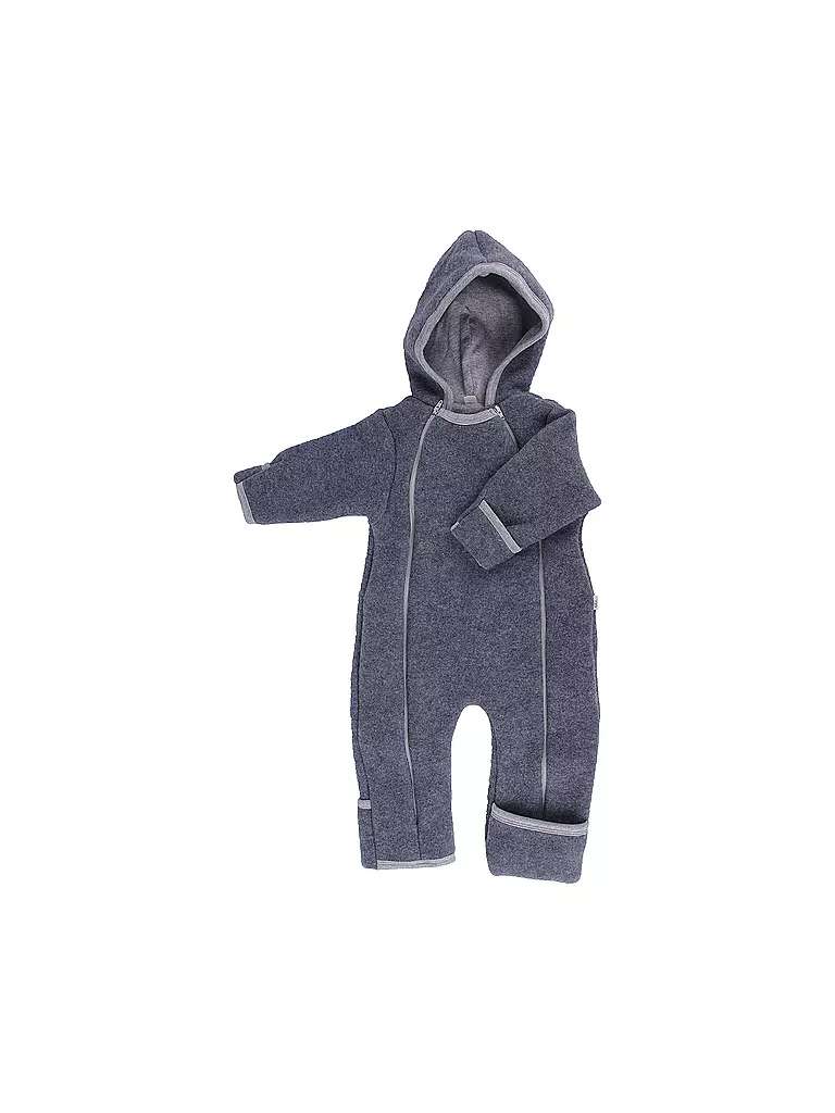 POPOLINI | Mono polar de lana para bebé | Gris