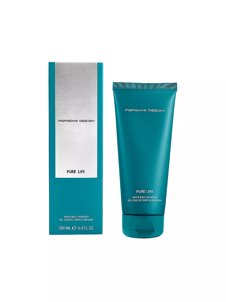 PORSCHE DESIGN | PURE LIFE Champú para Cabello y Cuerpo 200ml | Sin color