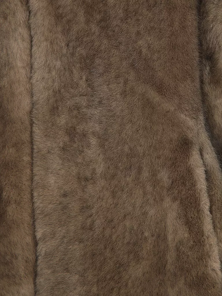 PRIDE TO BE | Chaqueta de aspecto de piel HOLA | Marrón