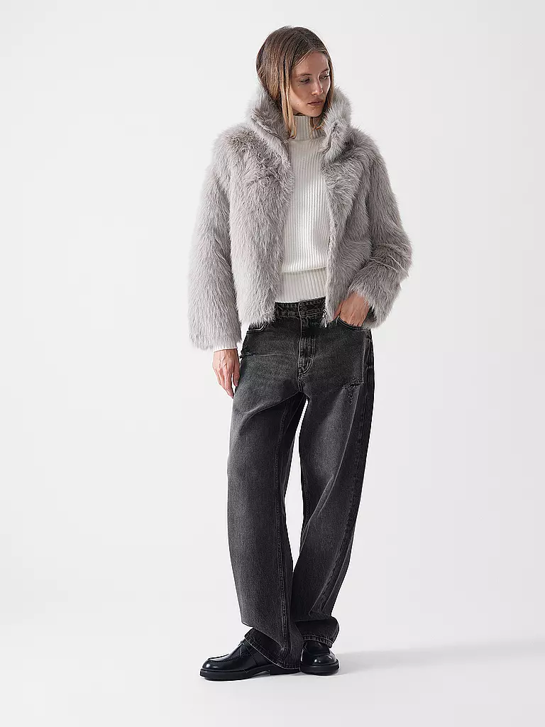 PRIDE TO BE | Chaqueta de aspecto de piel NEW XANA FAKE TOSCANA | Gris