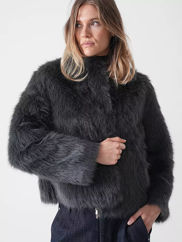 PRIDE TO BE | Chaqueta de imitación de piel DANJA | Gris