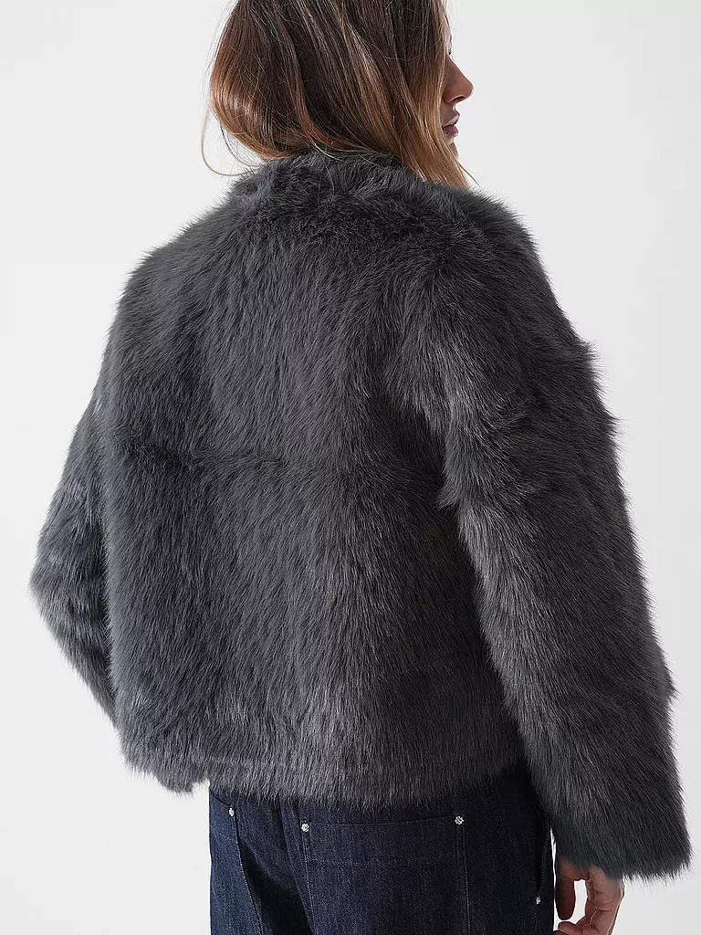 PRIDE TO BE | Chaqueta de imitación de piel DANJA | Gris