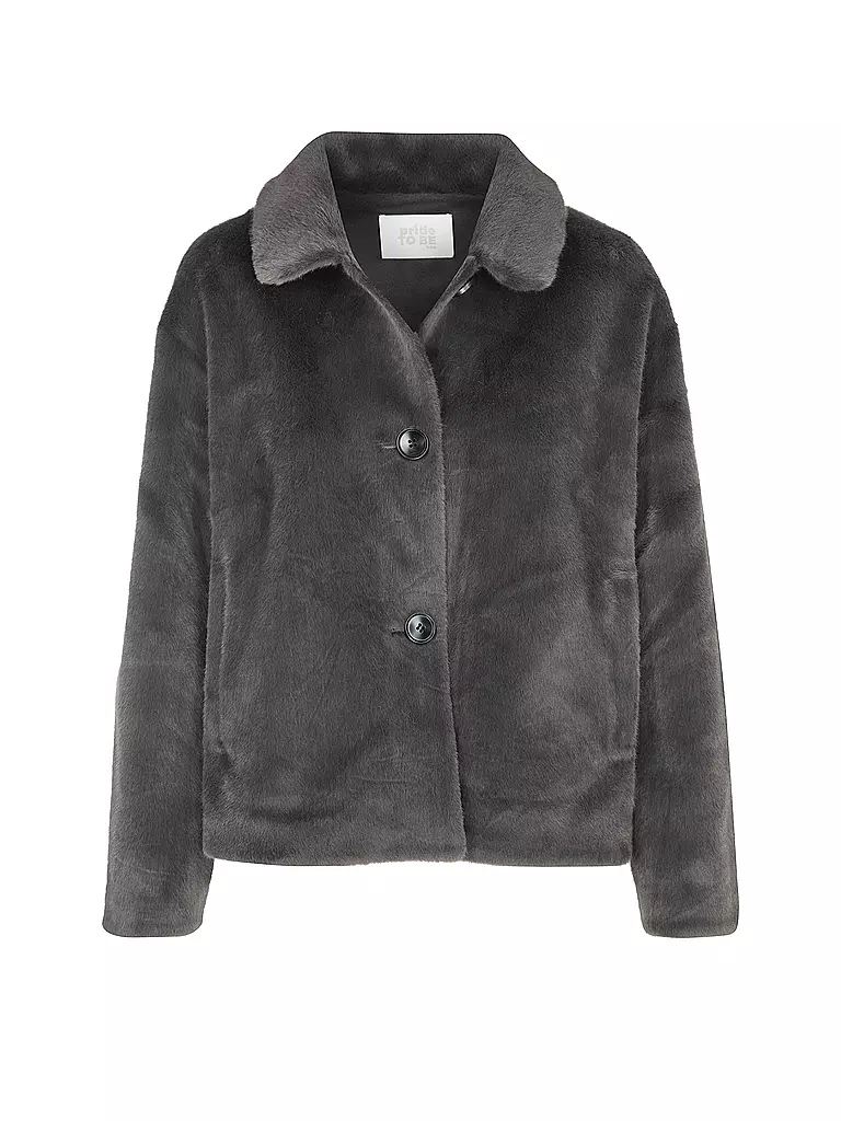 PRIDE TO BE | Jacke in Felloptik DARIA | Gris